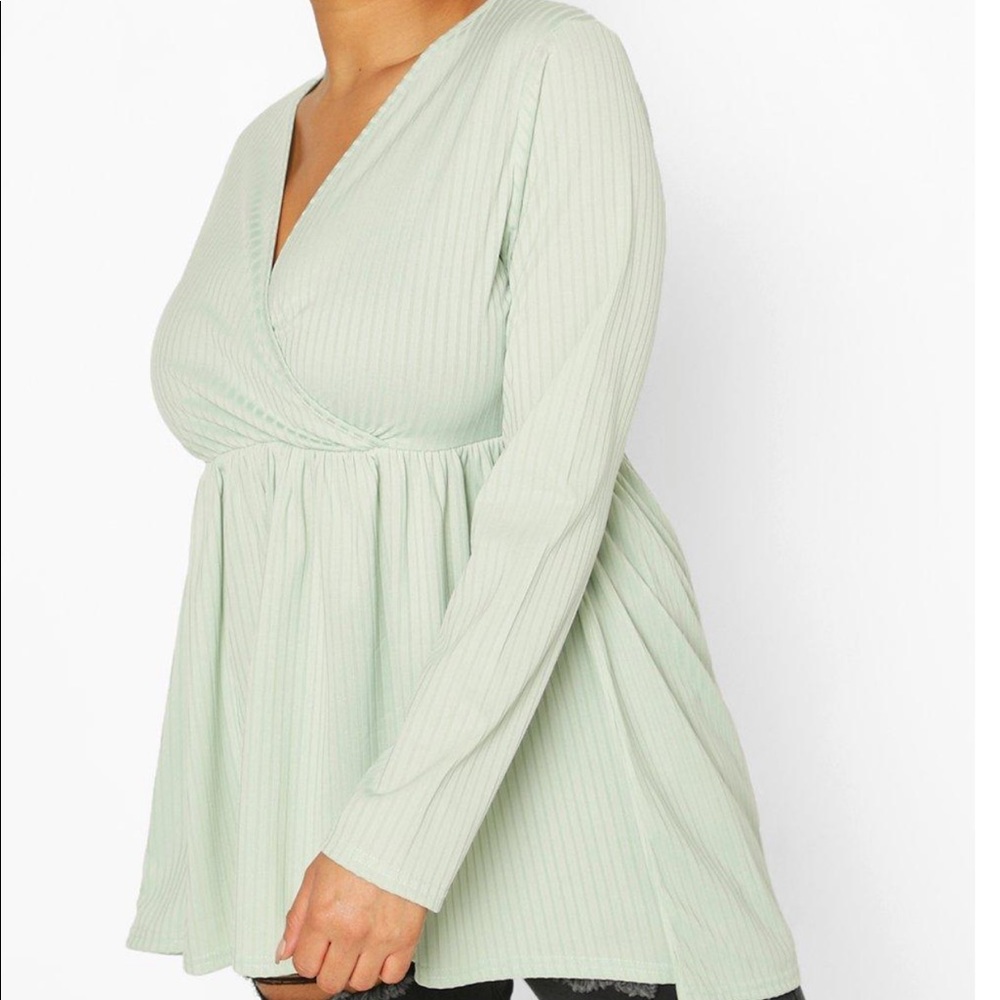 Rib tunic top